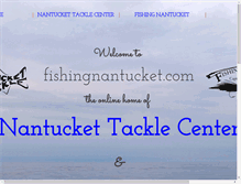 Tablet Screenshot of fishingnantucket.com